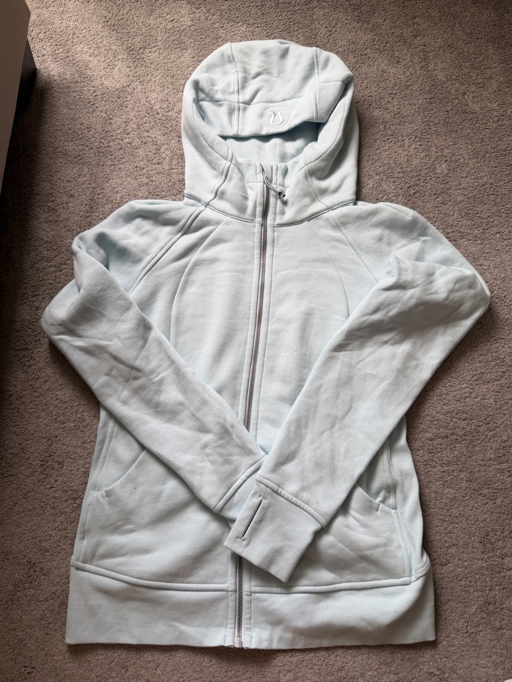 NWOT lululemon Scuba Hoodie Size 10 in Powder Blue